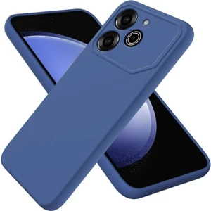 Tecno Pova 6 Pro Uyumlu Silikon Kılıf - Kamera Korumalı Esnek Pastel Renk Kapak - Lacivert