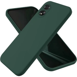 Oppo A18 Uyumlu Silikon Kılıf - Kamera Korumalı Esnek Pastel Renk Kapak - Yeşil