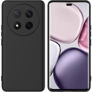 Honor Magic 7 Lite Uyumlu Silikon Kılıf - Kamera Korumalı Esnek Pastel Renk Kapak - Siyah