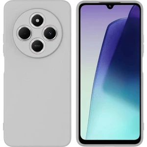 Redmi A4 Uyumlu Silikon Kılıf - Kamera Korumalı Esnek Pastel Renk Kapak - Gri