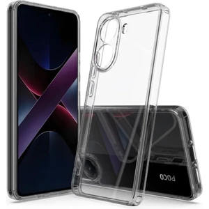 Poco X7 Pro Uyumlu Şeffaf Silikon Kılıf - Kamera Korumalı Esnek Tam Koruma Kapak
