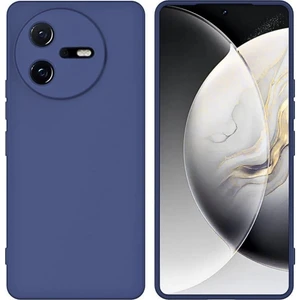 Casper Via A40 Uyumlu Silikon Kılıf - Kamera Korumalı Esnek Pastel Renk Kapak - Lacivert