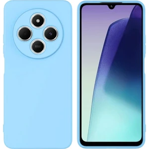 Redmi A4 Uyumlu Silikon Kılıf - Kamera Korumalı Esnek Pastel Renk Kapak - Mavi