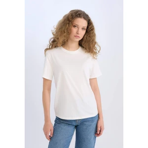 Regular Fit Bisiklet Yaka Basic Düz Kısa Kollu Tişört D9592AX25SM