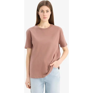 Regular Fit Bisiklet Yaka Basic Düz Penye Kısa Kollu Tişört W9584AZ25SP