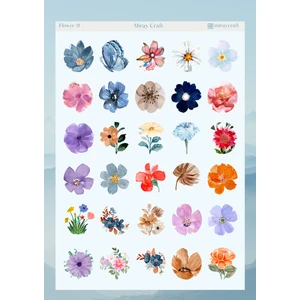 Miray Craft Miray Craft Çiçek Temalı 12*17 cm Sticker