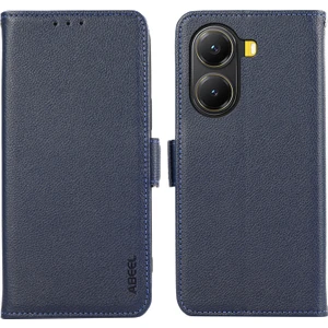 4U Sky Xiaomi Poco X7 Pro 5g/redmi Turbo 4 5g Kılıf Litchi Doku Deri Rfıd Engelleme Telefon Kapağı-Mavi (Yurt Dışından)