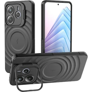 4U Sky Xiaomi Redmi Için Not 14 5g Kılıf Magsafe Pc Kickstand Dalgalanma Doku Tpu Telefon Kapağı ile Uyumlu (Yurt Dışından)