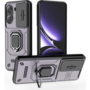 4U Sky Xiaomi Poco X7 Pro 5g/redmi Turbo 4 5g Kılıf Pc+Tpu Kickstand Telefon Koruyucusu Lens Kapağı-Mor (Yurt Dışından)