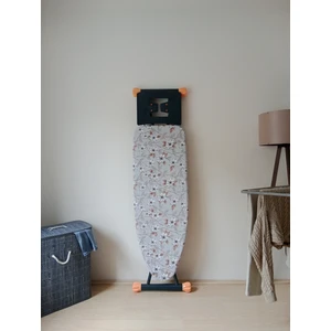 Asev Home Ütü Masası Kılıfı Büyük Boy Ipli Stoperli Keçeli Kılıfı Örtüsü Bezi 55X140CM Silver Garden
