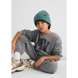 MV Logo Baskılı Gri Sweatshirt 6S10054-70098