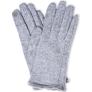 Yün Karışımlı Kalp İşlemeli Gri Eldiven 1911764-82816