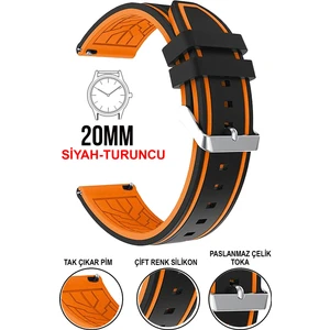 Huawei Watch Gt Gt2 Gt3 42MM Kasa Model Uyumlu 20MM Silikon Saat Kordonu Kayışı A5520MM