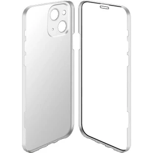 Vardar Aksesuar Apple iPhone 13 Uyumlu Kılıf Ince Mat Cam + Arka Kapak 360 Tam Koruma Ledo Arbinovo