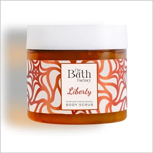 The Bath Factory Liberty Nemlendirici ve Arındırıcı Vücut Peelingi 300 gr – Pürüzsüz, Canlı ve Yenilenmiş Cilt