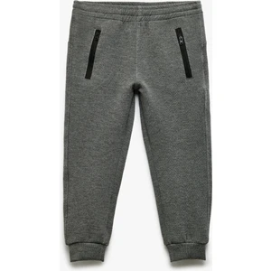 Fermuar Detaylı Beli Lastikli Jogger Eşofman Altı