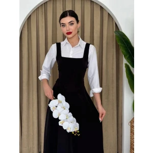 Defy Moda Neapolitan Askılı Elbise