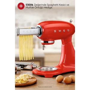 Smeg 50's Style Retro 4.8lt Red Full Body Stand Mikser SMF03RDEU
