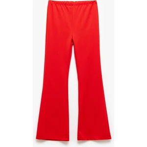 Yırtmaç Detaylı Dar Kesim Ispanyol Paça Pantolon