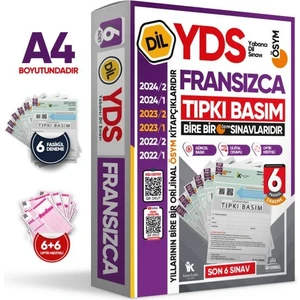 Karakutu Yayınları 2025 Yds Fransızca Ösym Tıpkı Basım Çıkmış Soru Deneme Paketi 6lı Fasikül Seti