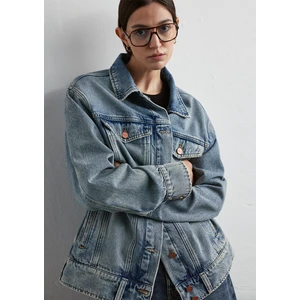 Sarah Iconic Zımparalı Açık Mavi Jean Ceket 1110629-89514