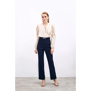 Aksesuar Detaylı Pantolon - Lacivert