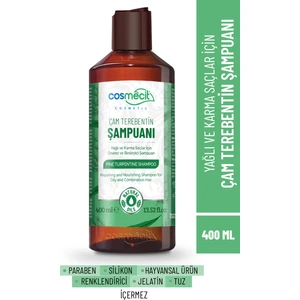 Yağlı ve Karma Saçlar İçin Çam Terebentin Şampuan 400 ml