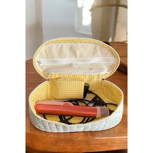 Papatya Batarya Bölmeli Tüm Saç Şekillendirici İçin XL Boy Çanta Seyahat Çantası