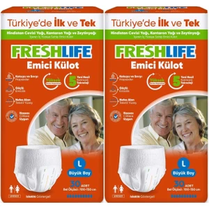 Emici Külot Hasta Bezi Large - Büyük - L 60 Adet 2x30