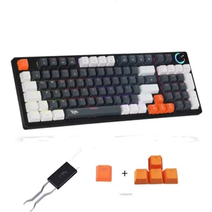 Strike Plus MK-96X1ABB Mekanik Işıklı Blue Switch Gamer Oyuncu Klavye