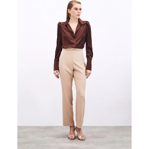 Aksesuar Detaylı Pantolon - Camel