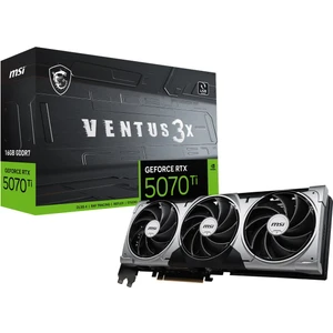 Msı VGA Geforce Rtx 5070 Tı 16G Ventus 3x RTX5070TI 16GB Gdrr7 256 B DX12 Pcıe 5.0 X16 (3xdp 1xhdmı)