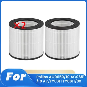 Philips AC0650/10 AC0651/10 HAVA/FY0611 FY0611/30 Hava Temizleyici Yedek Filtre Yedek Parçaları Için 2 Adet Temizleyici Filtre (Yurt Dışından)