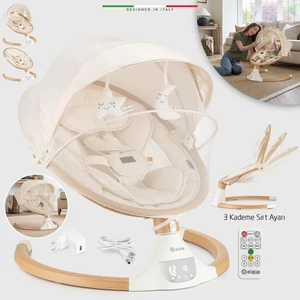 Amore 2 Elektrikli Otomatik Sallanan Ana Kucağı Kademeli Bej