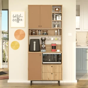 Robin Home Lounge Kahve Köşesi Çok Amaçlı Dolap Mutfak Dolabı Sepet-Kiremit