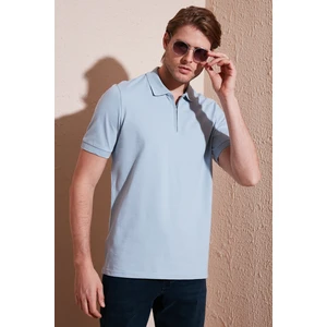 Pamuklu Regular Fit Yarım Fermuarlı Polo Yaka T Shirt Erkek Polo Yaka T Shirt 5901029