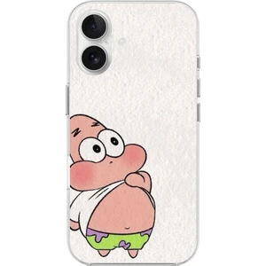Dali Design Apple iPhone 16 Uyumlu Şeffaf Kılıf Patrick Mini Tasarımlı