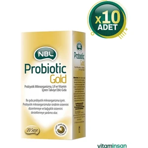 Nbl Probiotic Gold 20 Saşe 10 Adet