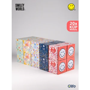Smiley World Smileyworld Ultra Yumuşak Mendil - Küp Tasarım, 48 Yaprak/ kutu, 20 Kutu/ koli Ekonomik Kutu Kağıt Mendil