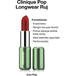 Pop Longwear™ Gün Boyu Kalıcı Ruj - Renk: Icon Pop 3.9g | Mat Bitiş