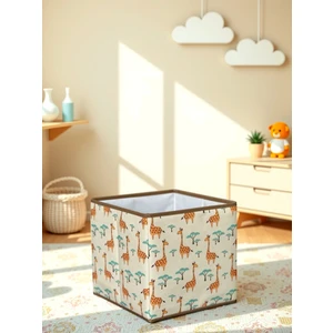 Prendi Home Gıraffe 2 Desenli Kapaksız Çok Amaçlı Düzenleyici Oyuncak Saklama Kutusu 30 x 30 x 30