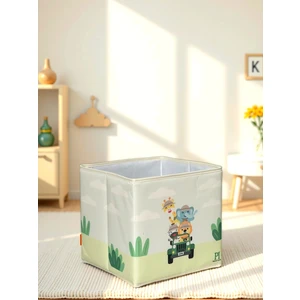 Prendi Home Safari 2 Desenli Kapaksız Çok Amaçlı Düzenleyici Oyuncak Saklama Kutusu 30 x 30 x 30