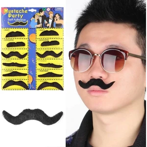 Güllü E Store Kostüm Partisi Takma Bıyık 6 Model 12 Adet