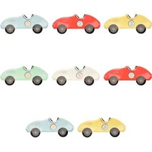 Meri Meri - Race Car Plates - Yarış Arabası Tabak - 8'li