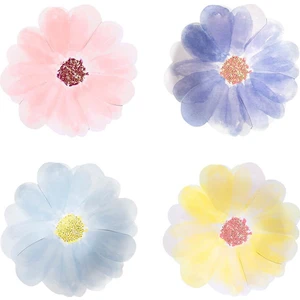 Meri Meri - Flower Garden Plates - Çiçek Bahçesi Tabaklar - S - 8'li