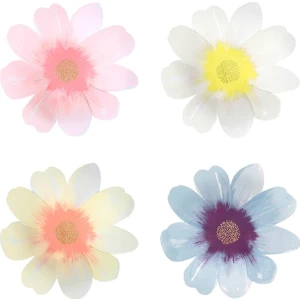 Meri Meri - Flower Garden Plates - Çiçek Bahçesi Tabaklar - L - 8'li