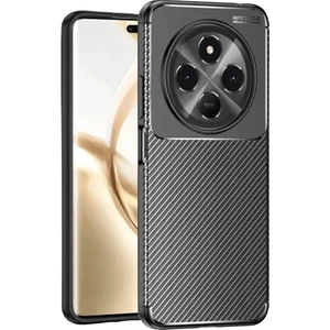 Tecno Spark 30C Uyumlu Kılıf Karbon Tasarım Kamera Korumalı Silikon Telefon Kılıfı Kapak