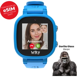 Watch 5e ESim Kartlı Akıllı Çocuk Saati - Görüntülü ve Sesli Arama, Sesli Mesajlaşma, Gps, Sos, Güvenli Alan, Güvenli Liste, Konum Takibi  (E-Sim) (Sadece Turkcell E-Sim) - Mavi
