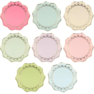 Meri Meri - Ladurée Paris Side Plates - Ladurée Paris Tabaklar (M) (8'li)