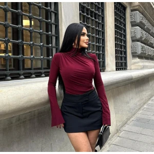 peri tower Kadın Ispanyol Kol Büzgülü Bluz